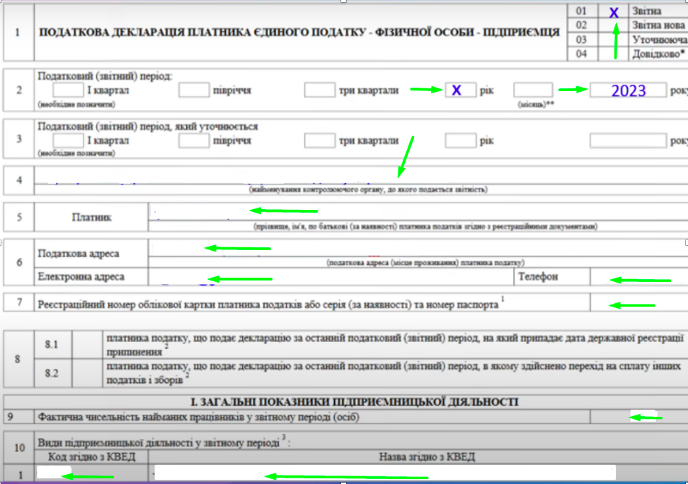 Декларація ФОП за 2023 рік